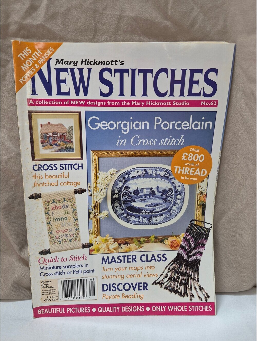 Mary Hickmott's New Stitches Georgian Porcelain Cross Stitch Magazine J197
